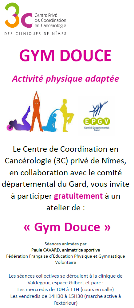 affiche gym douce 2017